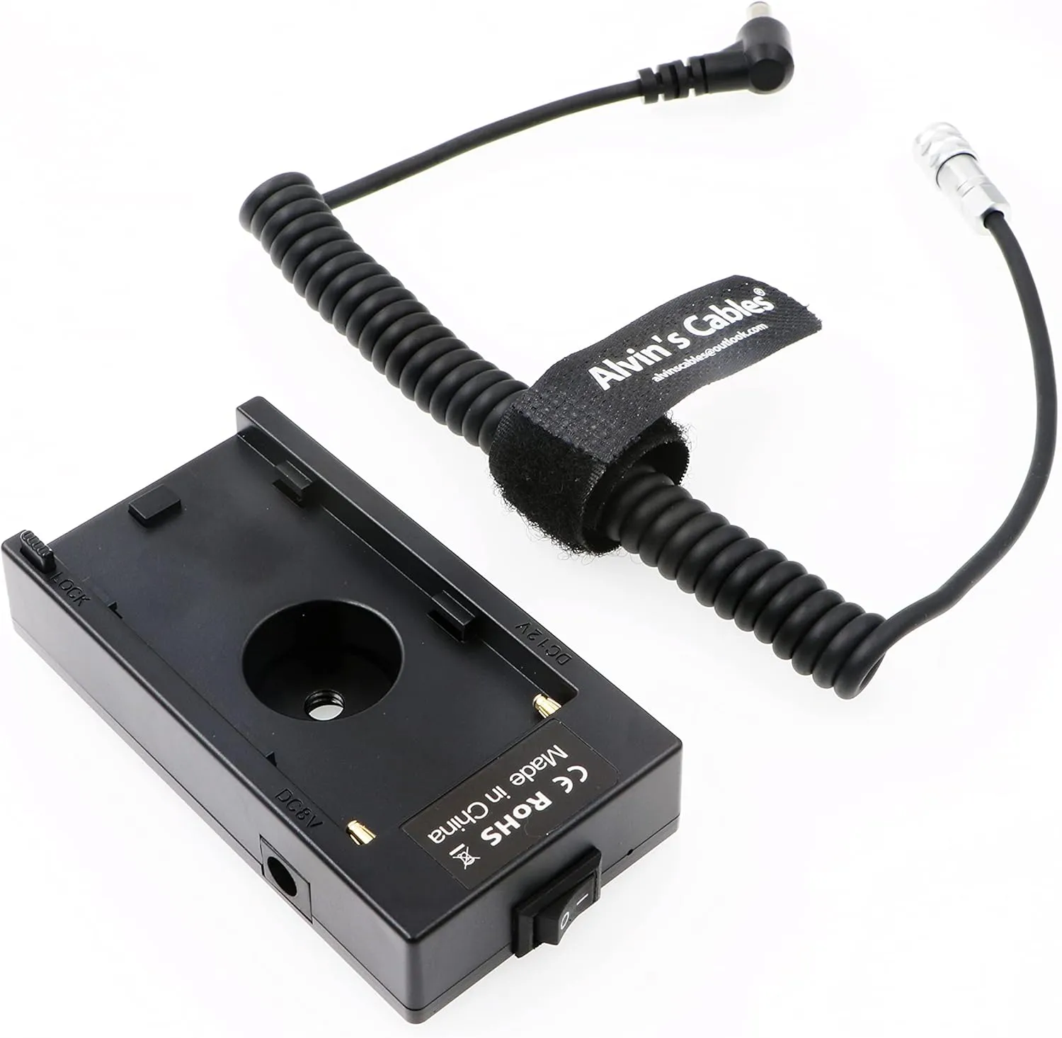 NP-F970 Power Adapter Cable for BMPCC 4K 6K Blackmagic Pocket Cinema Camera NP-F Series Power Supply Mount Battery Plate Compatible with Sony NP-F970 F960 F770 F570 F550 Battery