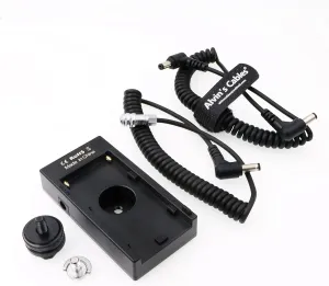 NP-F970 Power Adapter Cable for BMPCC 4K 6K Blackmagic Pocket Cinema Camera NP-F Series Power Supply Mount Battery Plate Compatible with Sony NP-F970 F960 F770 F570 F550 Battery