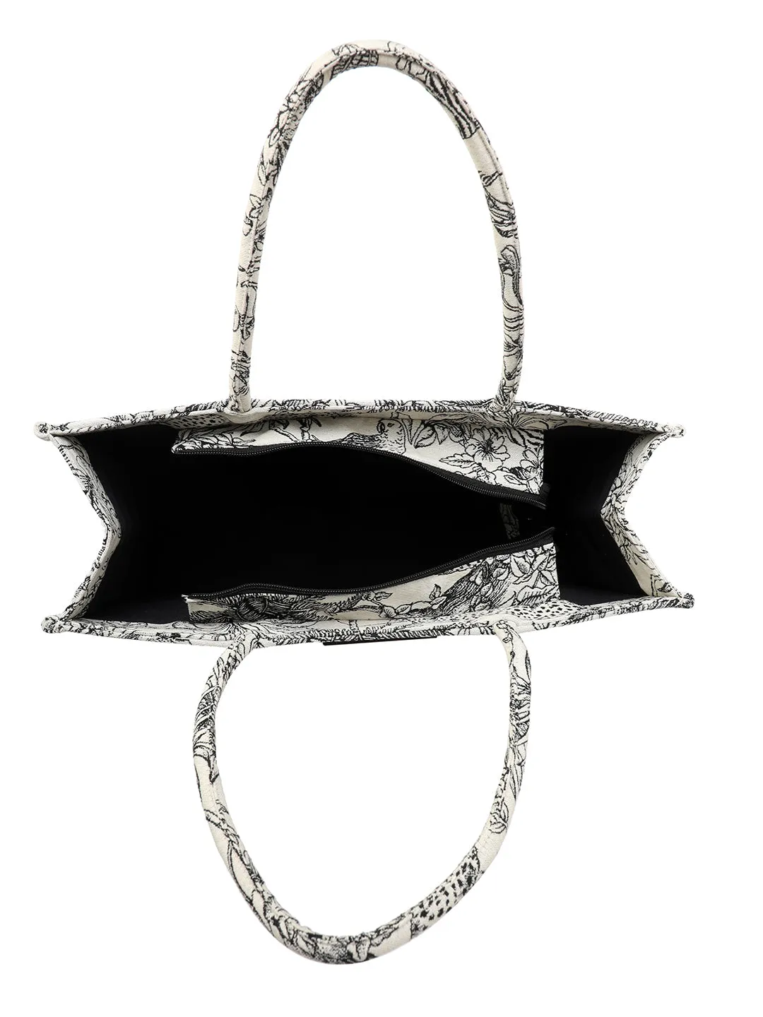 NR By Nidhi Rathi Floral Printed Structured Handheld Bag