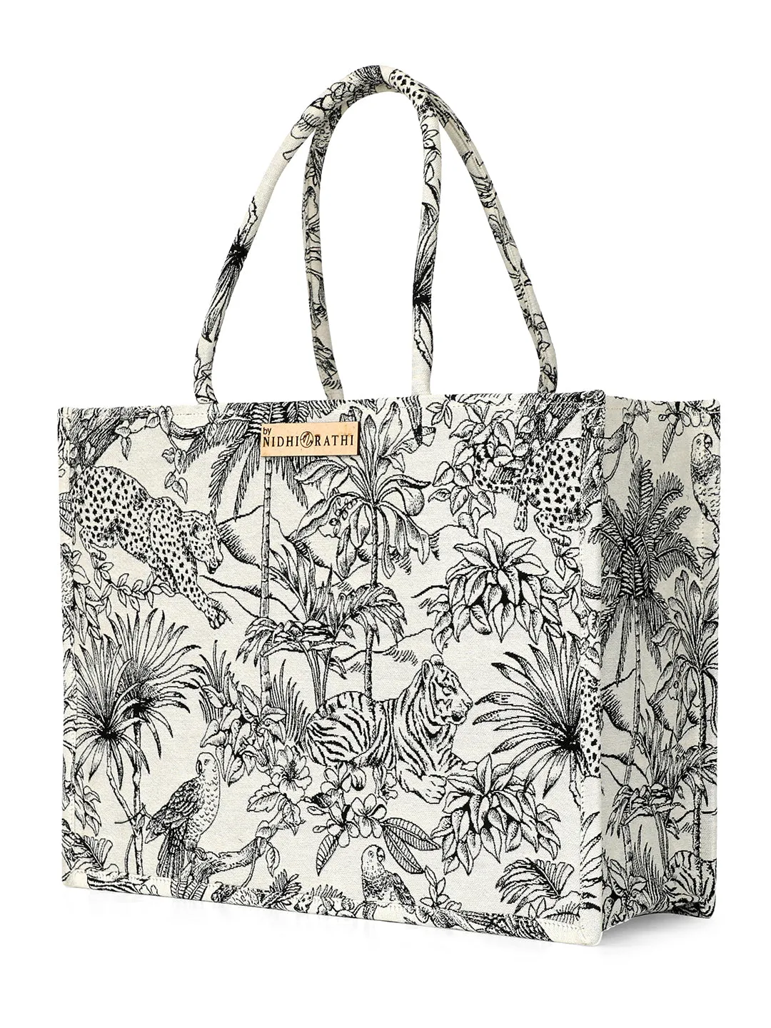 NR By Nidhi Rathi Floral Printed Structured Handheld Bag