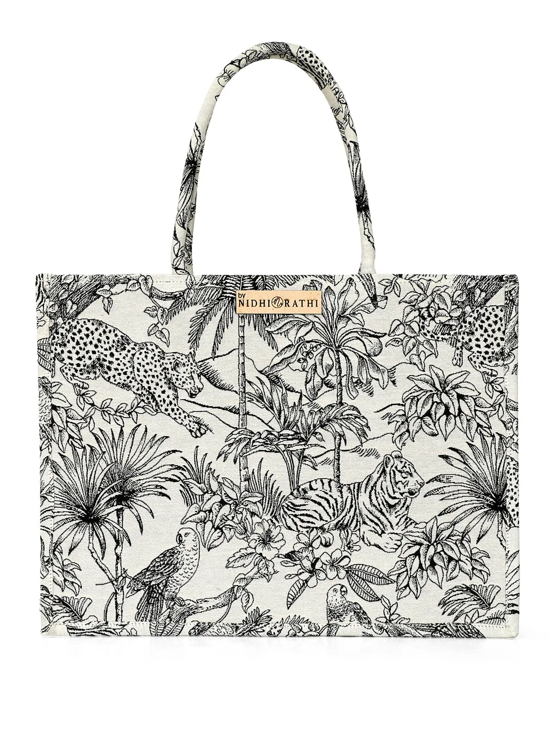 NR By Nidhi Rathi Floral Printed Structured Handheld Bag
