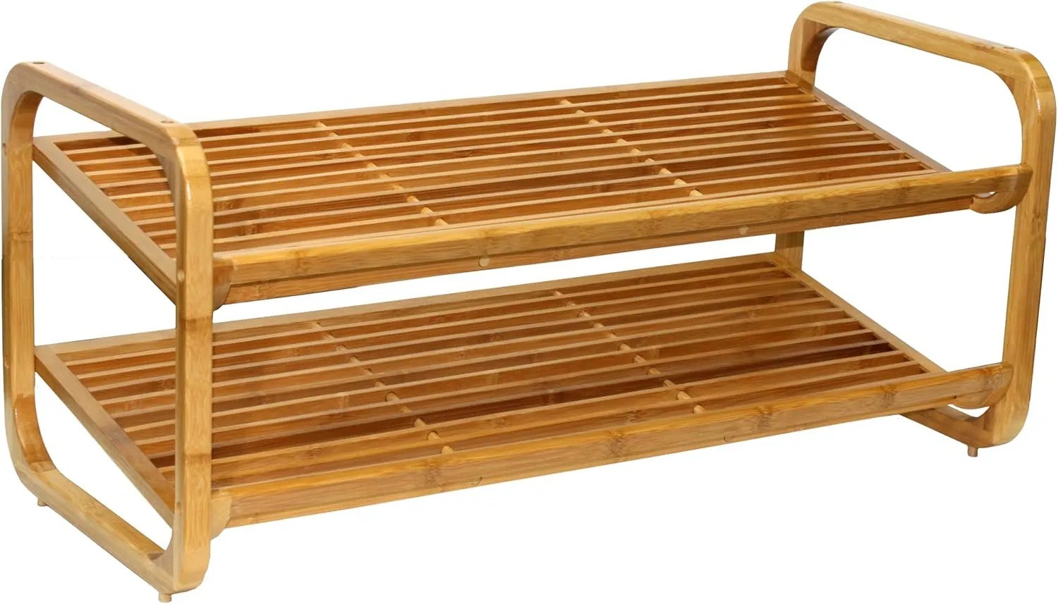 Oceanstar 2-Tier Bamboo Shoe Rack