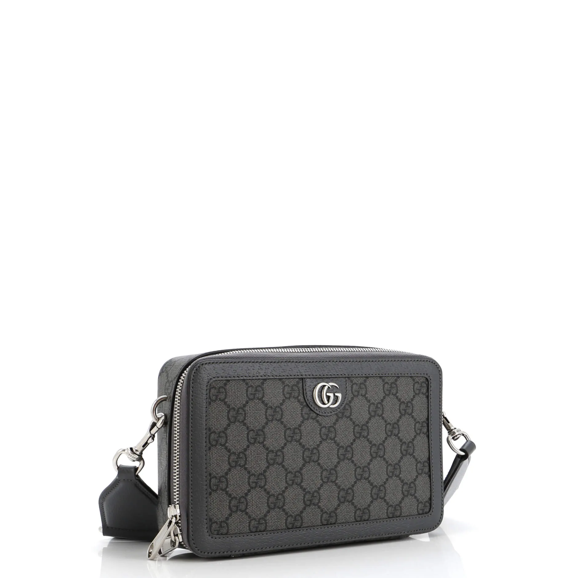 Ophidia Zip Around Camera Crossbody Bag GG Coated Canvas Small