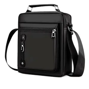 OSKA Men's Shoulder Briefcase Bags Oxford Cloth - Black
