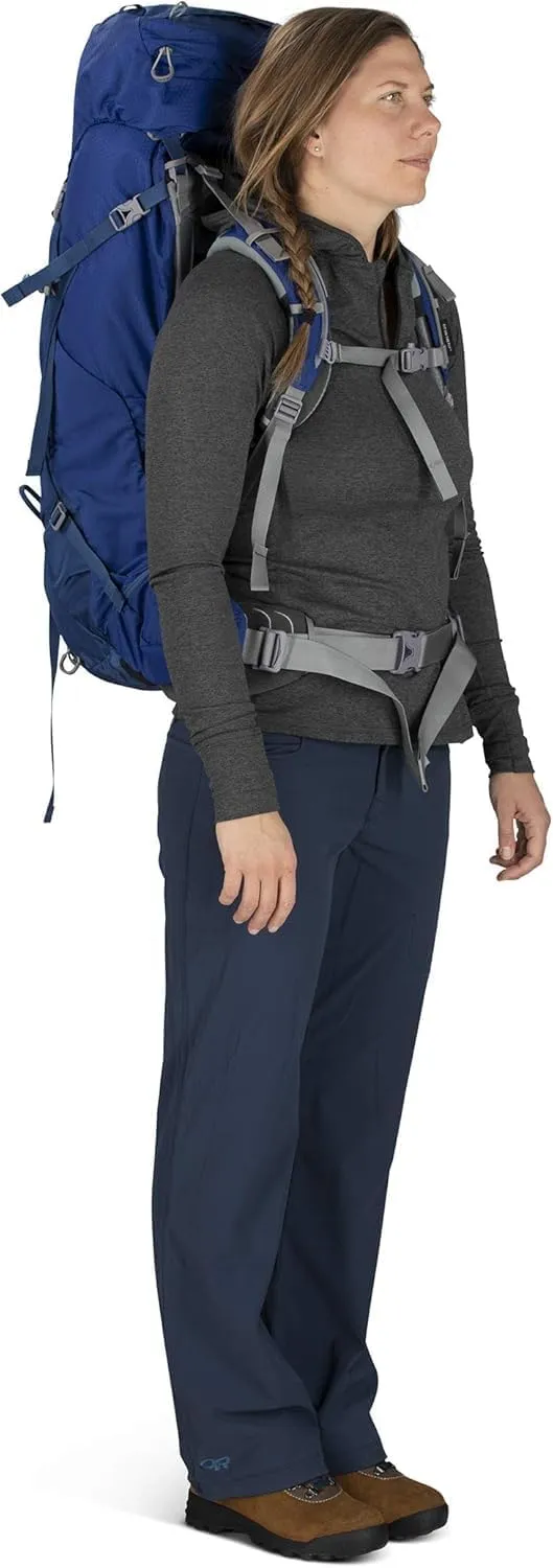 Osprey Ariel 65L Women's Backpacking Backpack, Ceramic Blue, WM/L