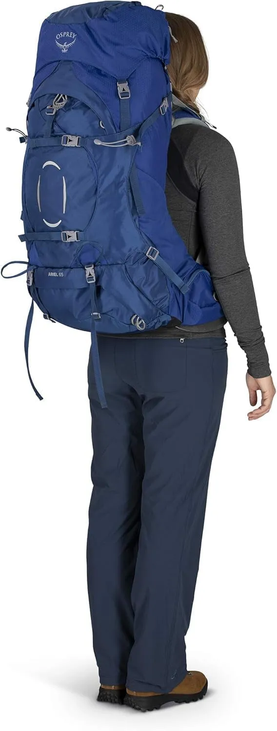 Osprey Ariel 65L Women's Backpacking Backpack, Ceramic Blue, WM/L