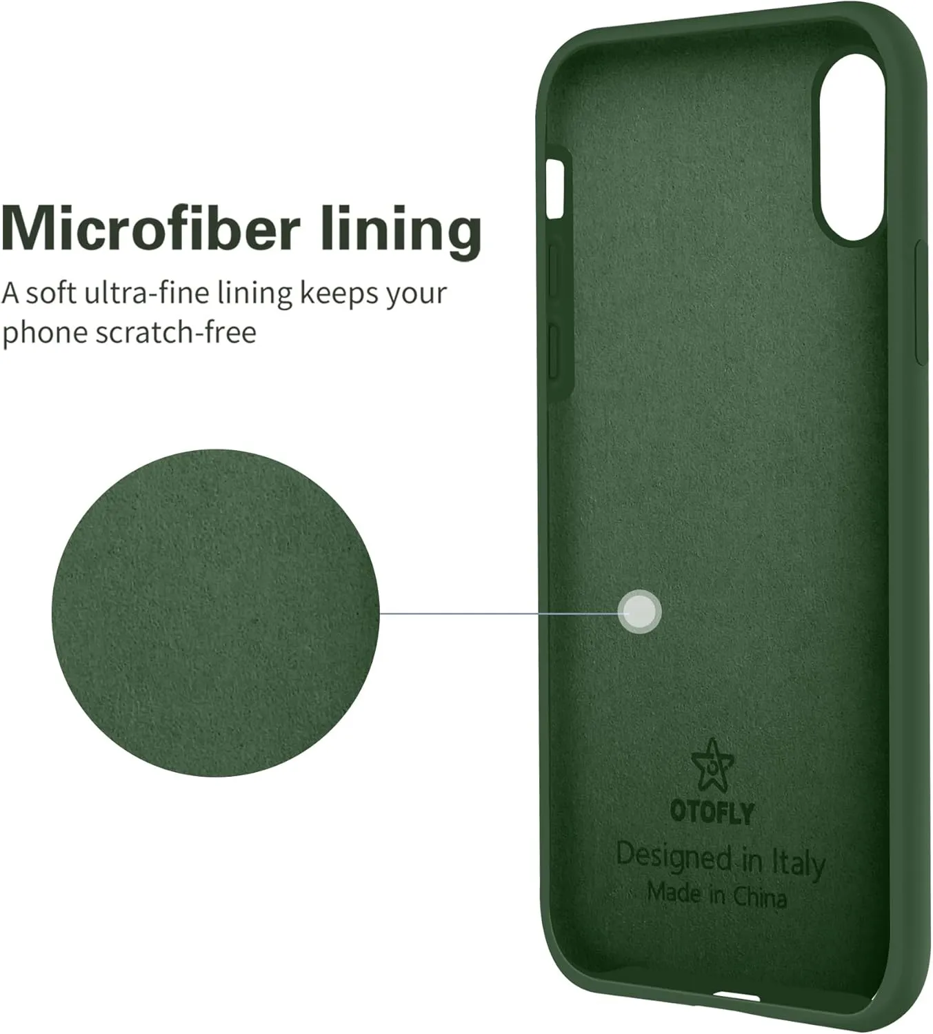 OTOFLY for iPhone XR Case, [Silky and Soft Touch Series] Premium Soft Silicone Rubber Full-Body Protective Bumper Case Compatible with Apple iPhone XR 6.1 inch (Clover)