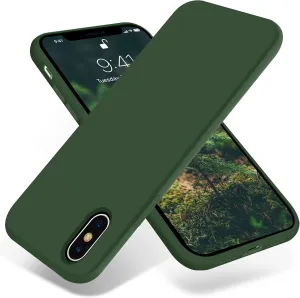 OTOFLY for iPhone XR Case, [Silky and Soft Touch Series] Premium Soft Silicone Rubber Full-Body Protective Bumper Case Compatible with Apple iPhone XR 6.1 inch (Clover)