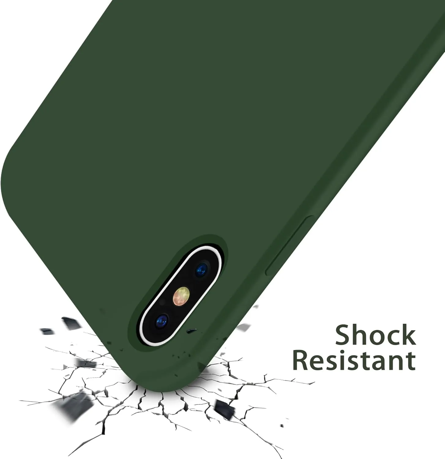 OTOFLY for iPhone XR Case, [Silky and Soft Touch Series] Premium Soft Silicone Rubber Full-Body Protective Bumper Case Compatible with Apple iPhone XR 6.1 inch (Clover)