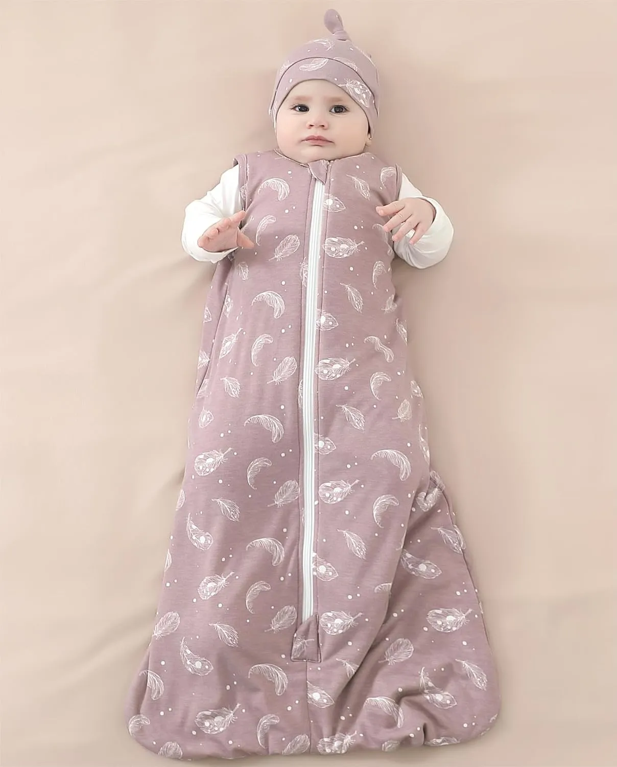 Owlivia Rayon from Bamboo Baby Sleep Sack, Unisex Toddler Sleeping Bag, 1.0 TOG, Boy/Girl Wearable Blanket (3-24 Months)