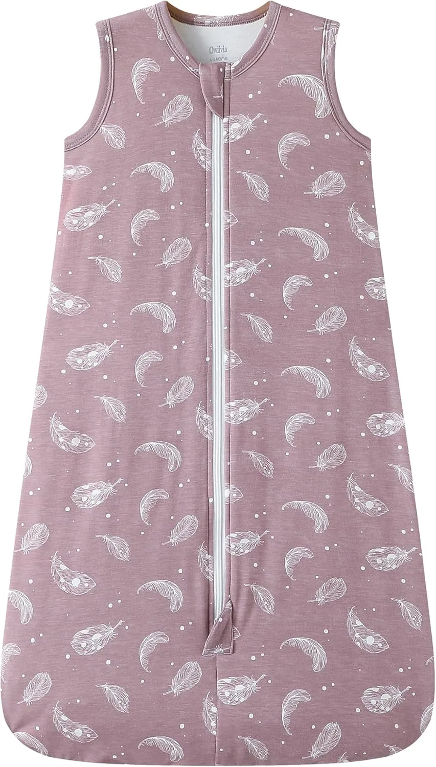 Owlivia Rayon from Bamboo Baby Sleep Sack, Unisex Toddler Sleeping Bag, 1.0 TOG, Boy/Girl Wearable Blanket (3-24 Months)