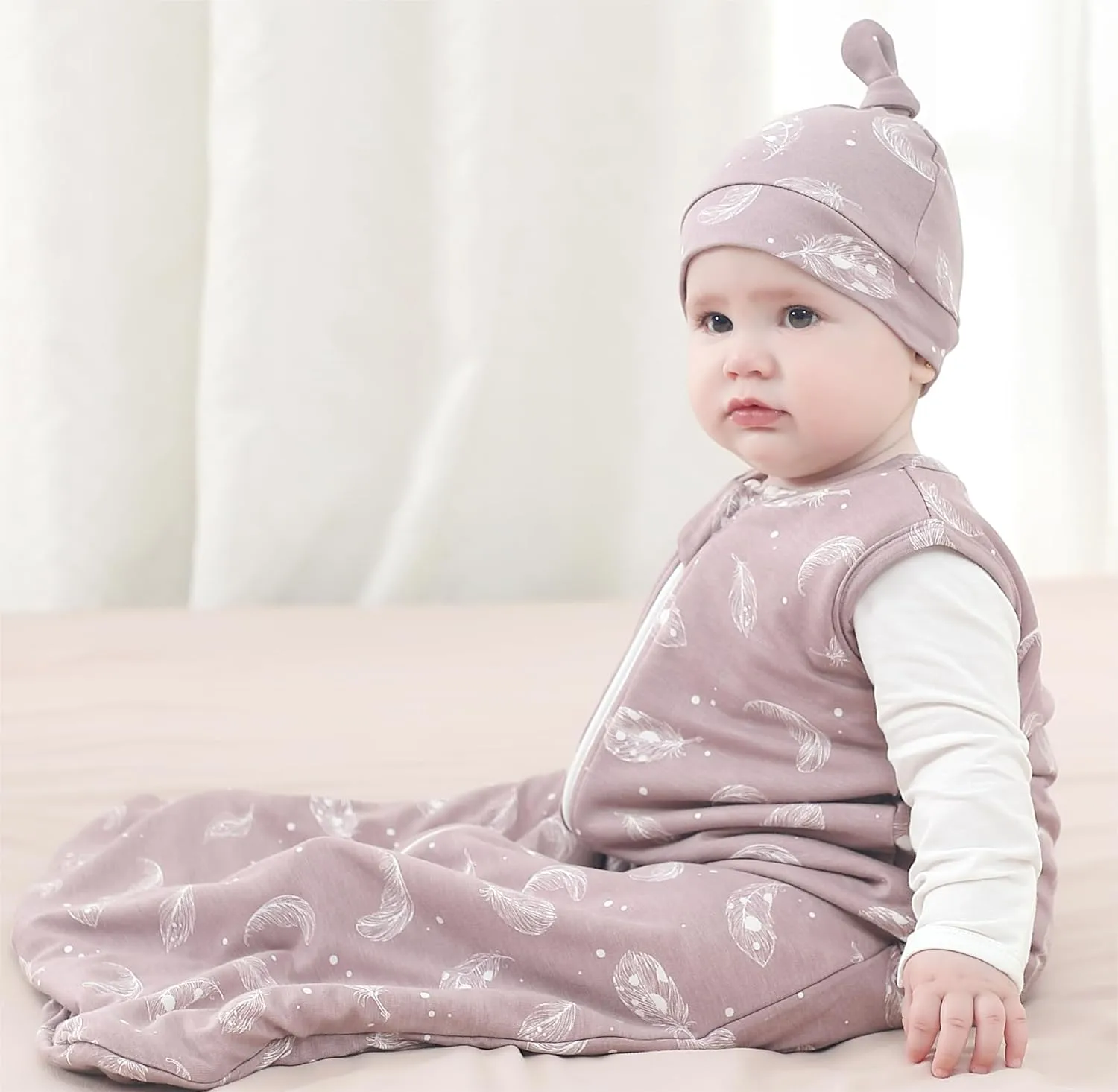 Owlivia Rayon from Bamboo Baby Sleep Sack, Unisex Toddler Sleeping Bag, 1.0 TOG, Boy/Girl Wearable Blanket (3-24 Months)