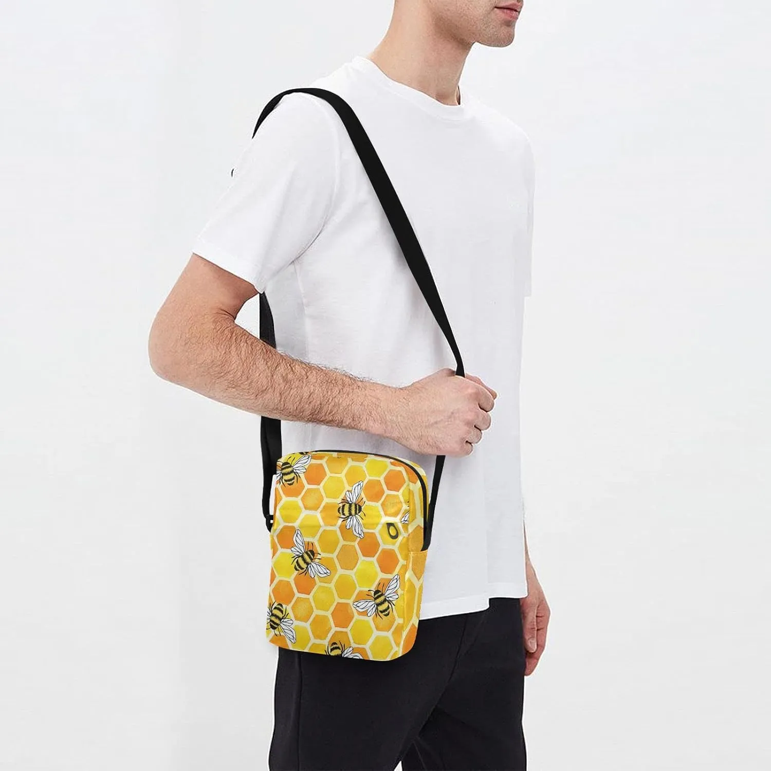 Oyihfvs Messenger Bag, Men's Crossbody Bag, Women's Crossbody Bag with Adjustable Strap