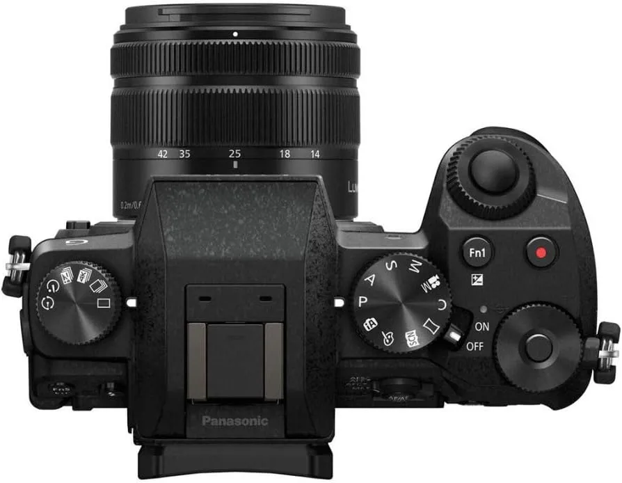 Panasonic LUMIX G7 4K Digital Camera, with LUMIX G VARIO 14-42mm Mega O.I.S. Lens, 16 Megapixel Mirrorless Camera, 3-Inch LCD, DMC-G7KK (Black)