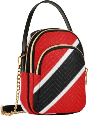 Patriot Cell Phone Purse Flag Of Trinidad and Tobago Crossbody Handbag Durable Shoulder Bag Sturdy Travel Pouch Compact Chic Bag for Women Everyday Use Country Flag Holiday Birthday Gift