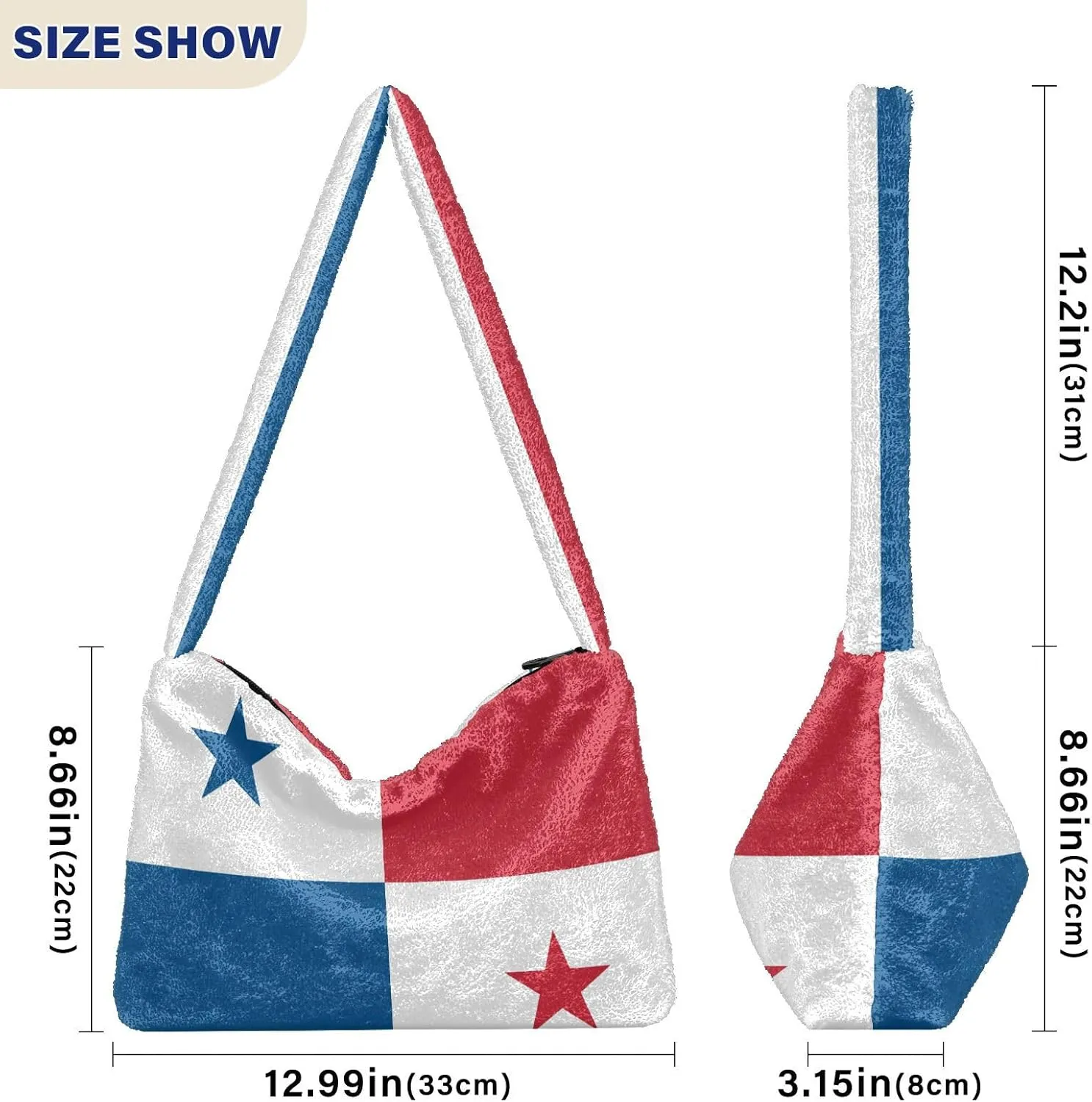 Patriot Flag Women Boho Handbag Underarm Bag Tote Bag Shoulder Bag Crossbody Bag