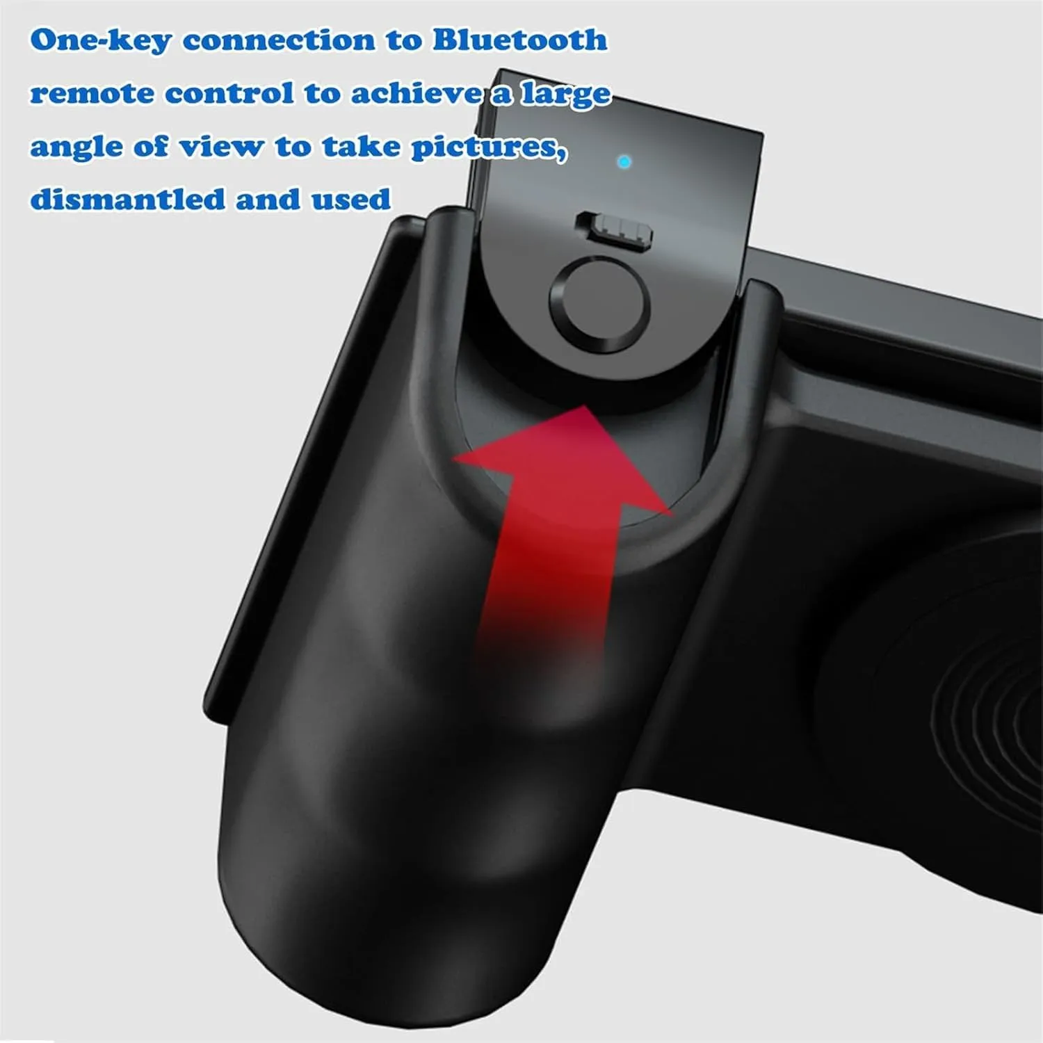 Photoklick Kamera Griff, Photoklick Camera Grip, Magnetic Camera Handle Bluetooth Bracket, Elevopro Vlogger Pro, Photography Support Stand Grip, Magnetic Holder Stabilizer, Wireless Charging (Blue)