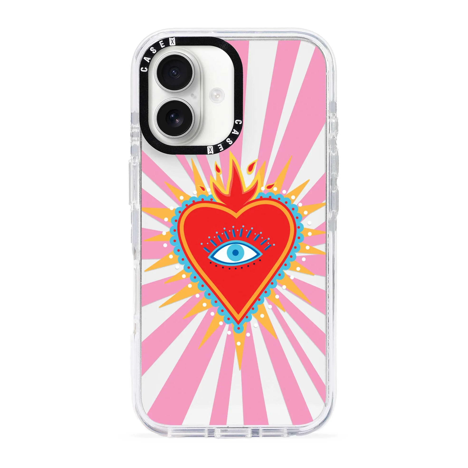 Pink Flaming Heart