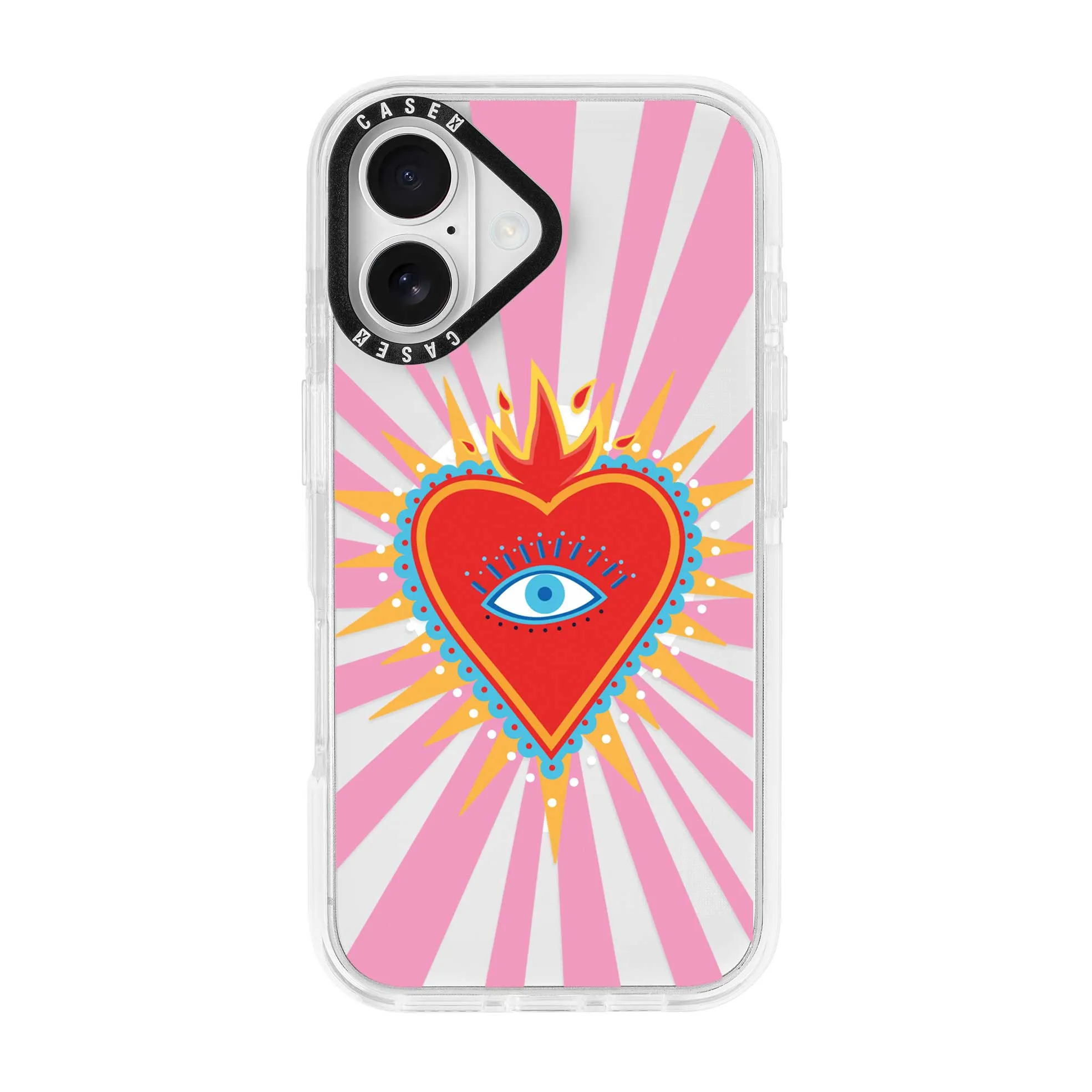 Pink Flaming Heart