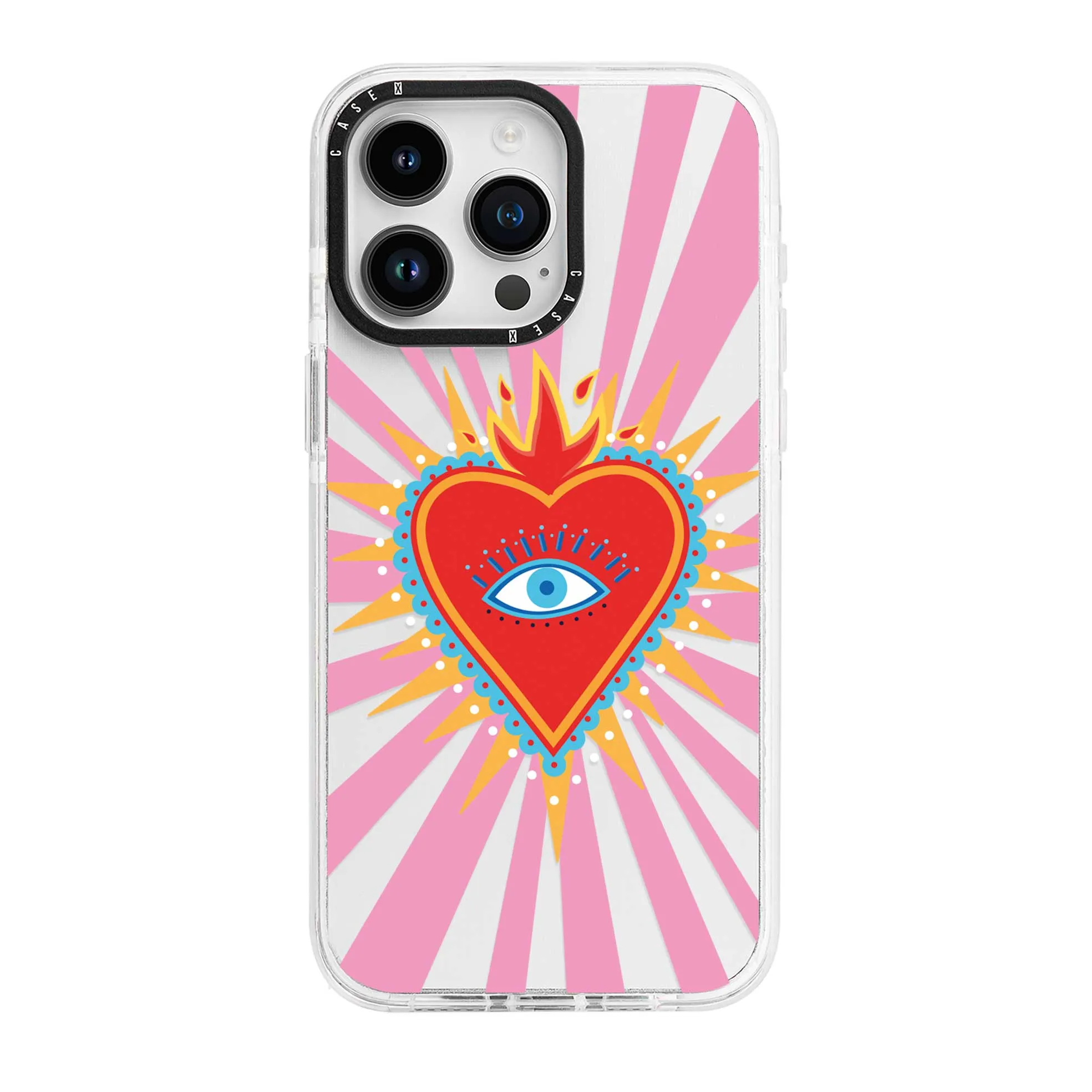 Pink Flaming Heart