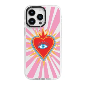 Pink Flaming Heart
