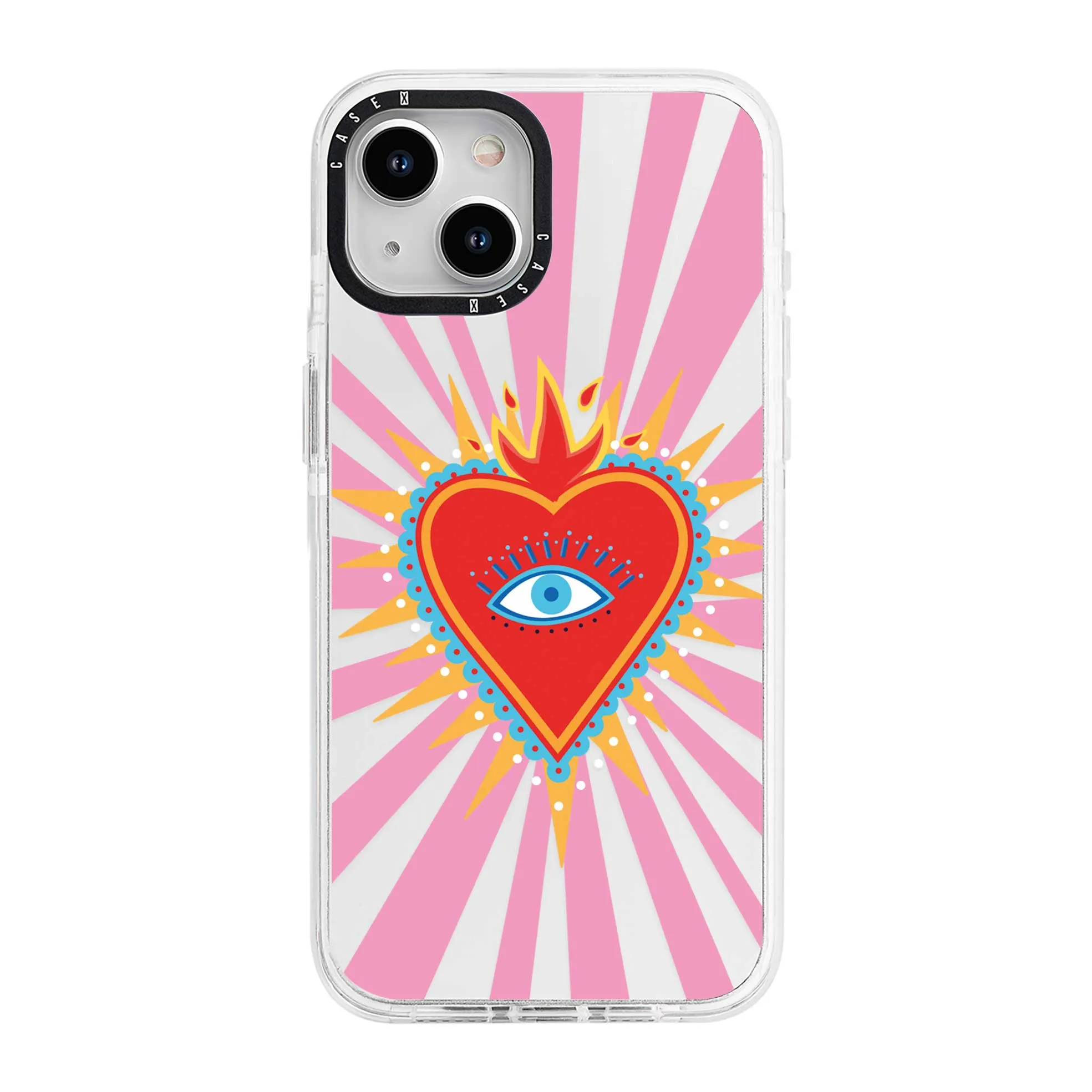 Pink Flaming Heart