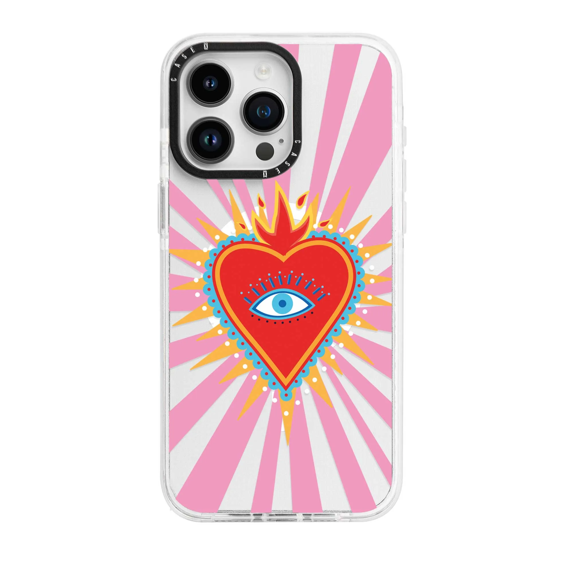 Pink Flaming Heart