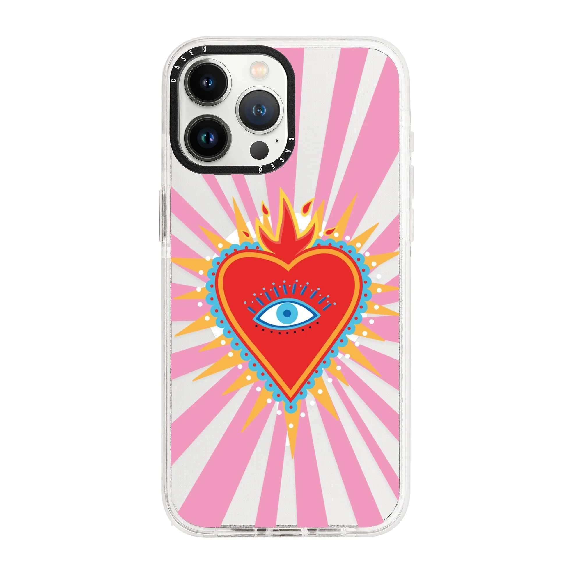 Pink Flaming Heart