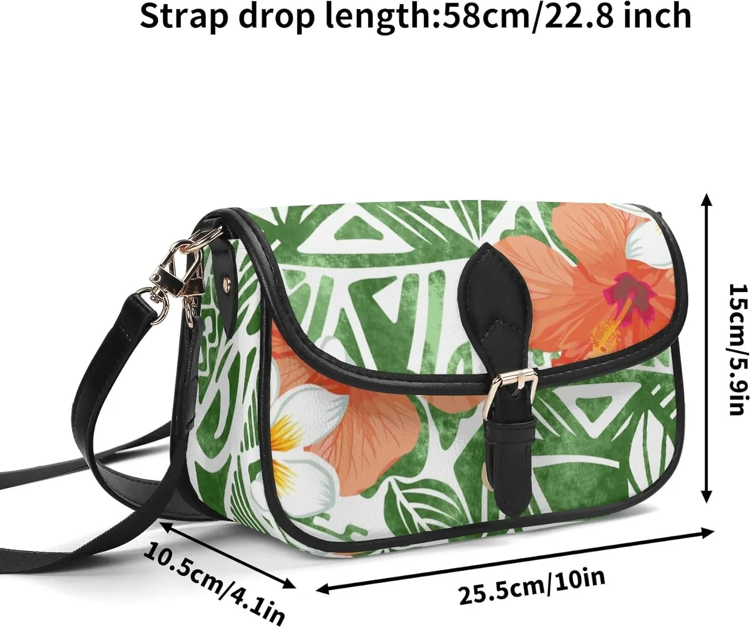 Polynesian Print Vintage Art Design Custom Women'S Crossbody Bag Small Square Bag Portable Fashion Women'S Bag