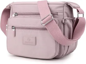 PORRASSO Women Crossbody Bag Casual Shoulder Bag Multi-pocket Messenger Bag