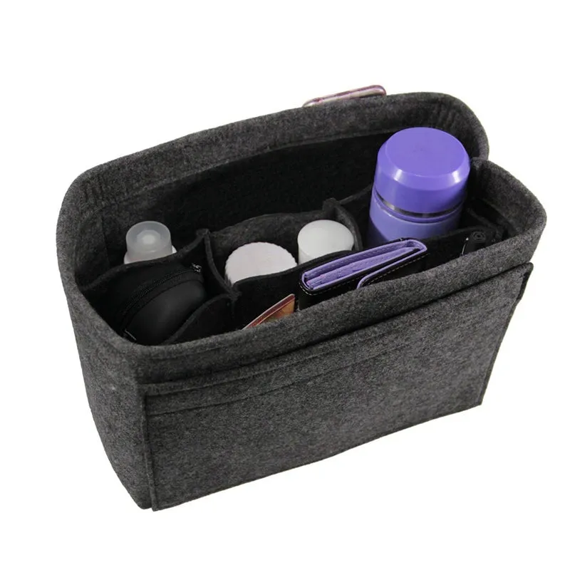 Portable Multi-Functional Felt Cosmetic Bags