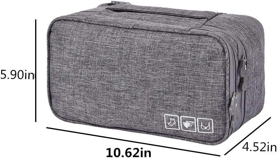 Portable Underwear Bra Storage Bag Waterproof Travel Organizers Multi-Layer Toiletry Packing Cube