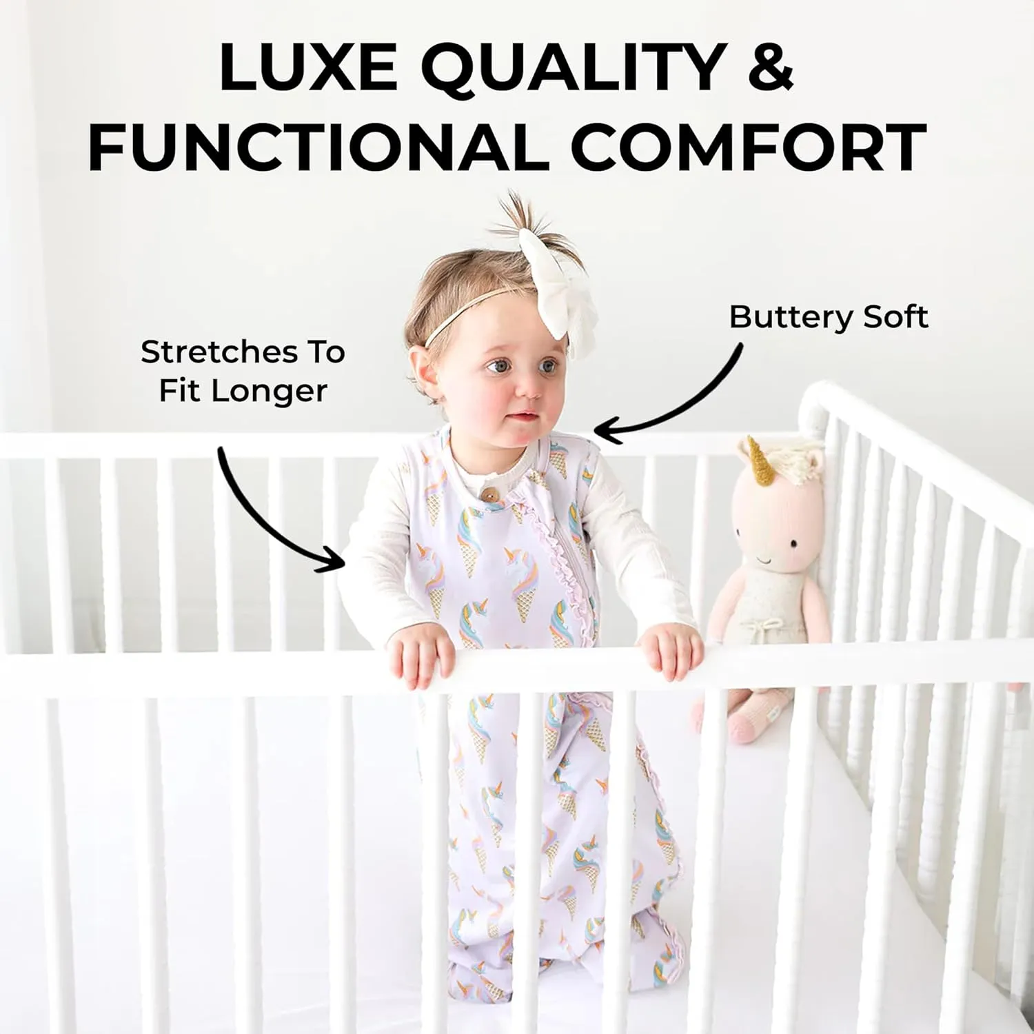 Posh Peanut Baby Sleep Sacks - Sleeveless Swaddle Sacks & Sleeping Bags - Extra Long 2 Way Zipper - 1 TOG