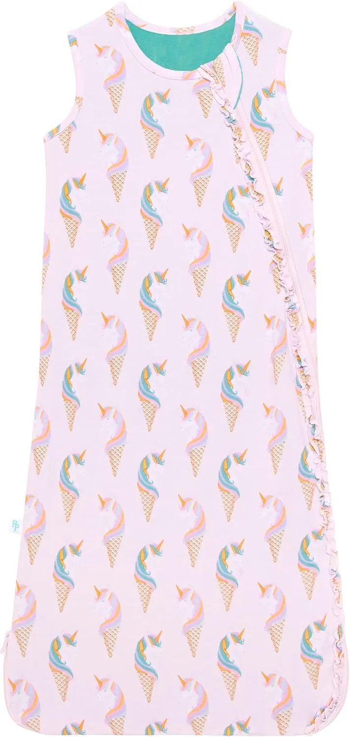 Posh Peanut Baby Sleep Sacks - Sleeveless Swaddle Sacks & Sleeping Bags - Extra Long 2 Way Zipper - 1 TOG