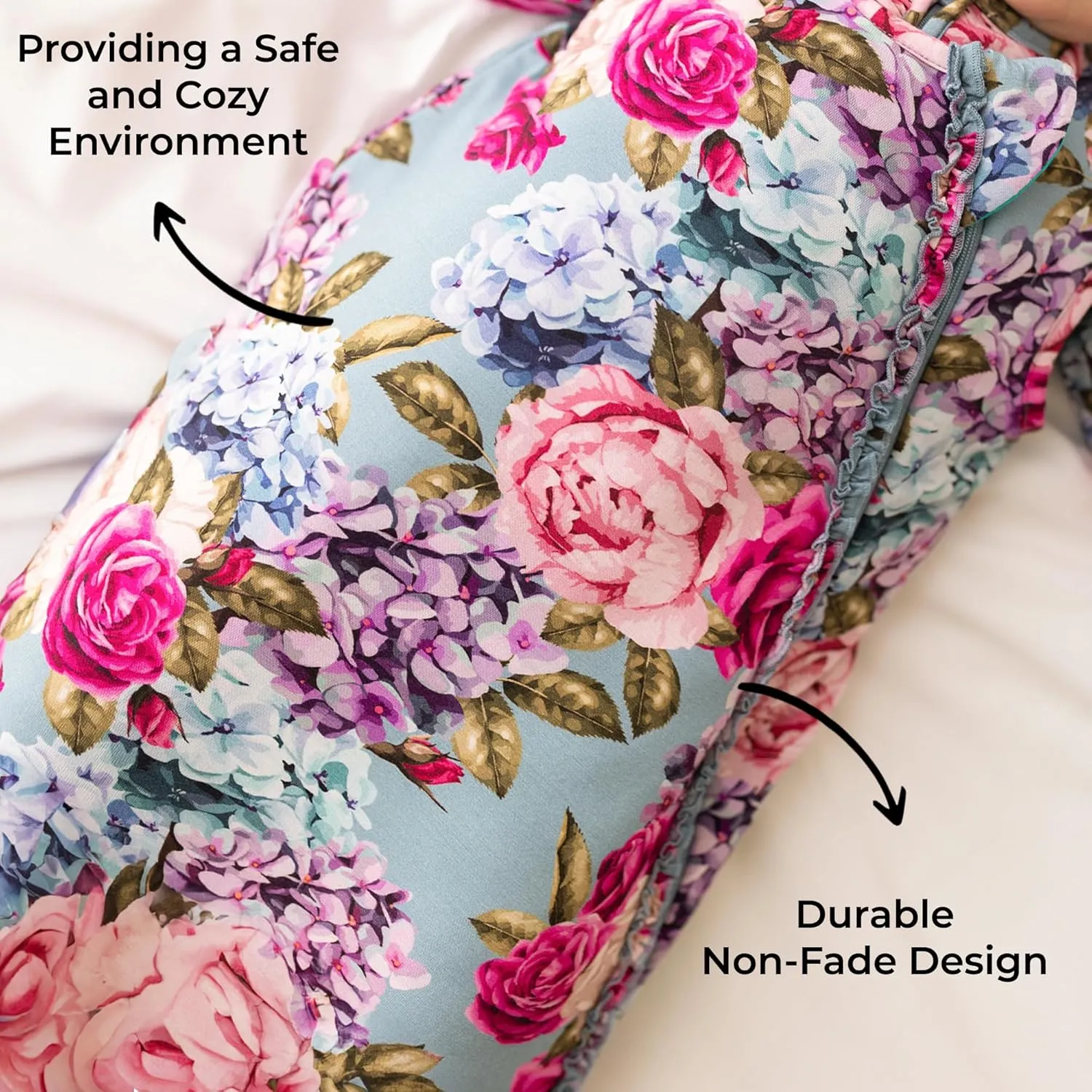 Posh Peanut Baby Sleep Sacks - Sleeveless Swaddle Sacks & Sleeping Bags - Extra Long 2 Way Zipper - 1 TOG