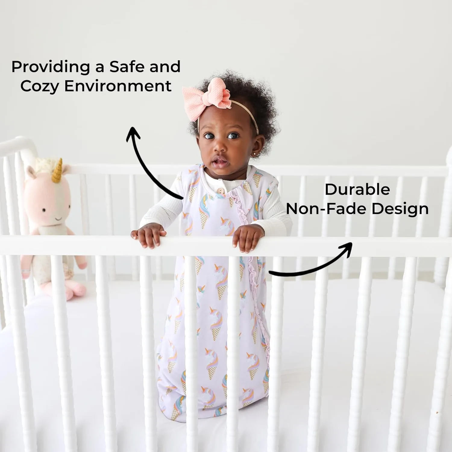 Posh Peanut Baby Sleep Sacks - Sleeveless Swaddle Sacks & Sleeping Bags - Extra Long 2 Way Zipper - 1 TOG