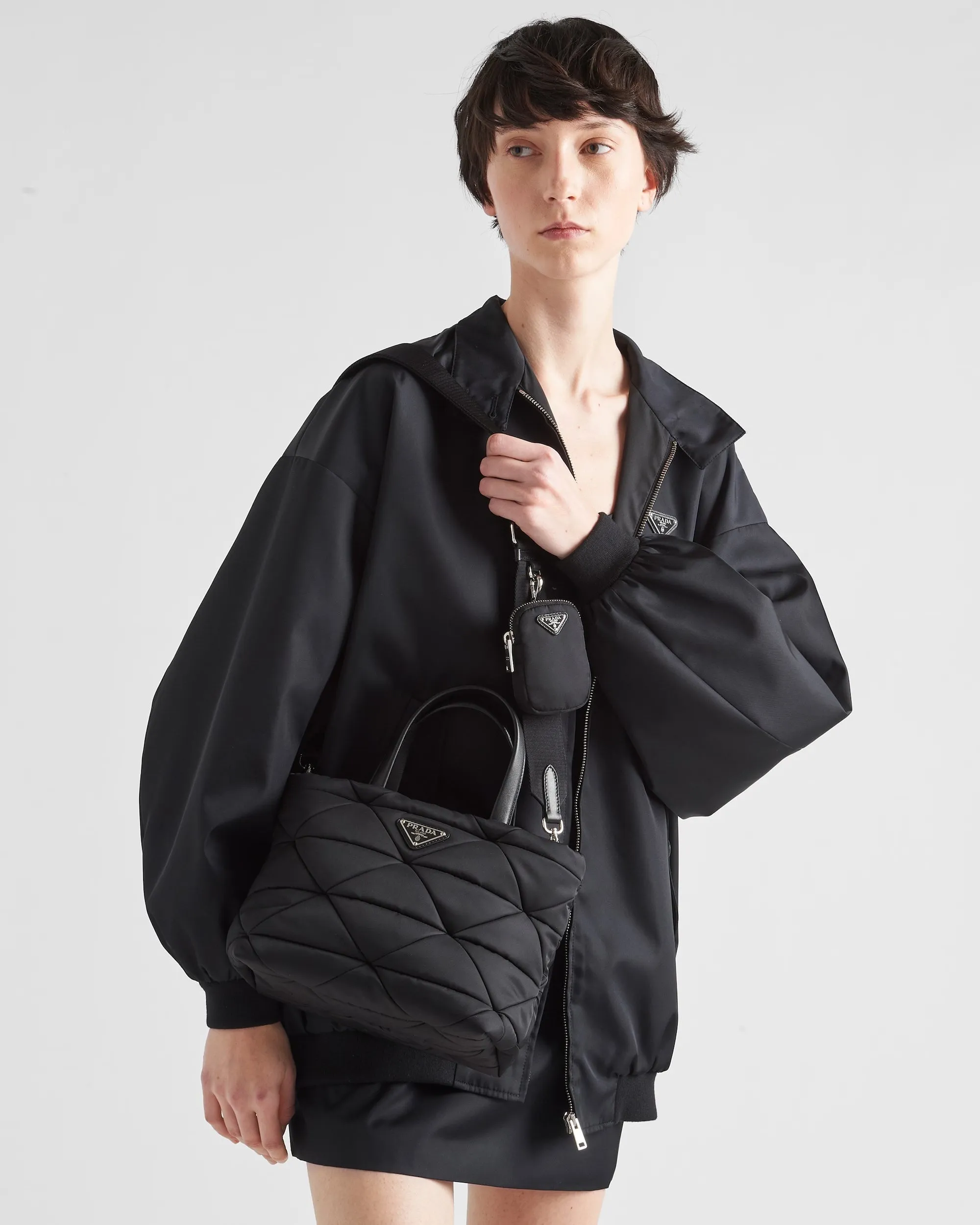 PRADA TESSUSO PADDED RE-NYLON TOTE BAG