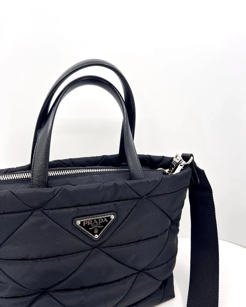 PRADA TESSUSO PADDED RE-NYLON TOTE BAG