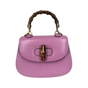 PRE-OWNED GG 1947 Mini Bamboo Pink Crossbody Bag