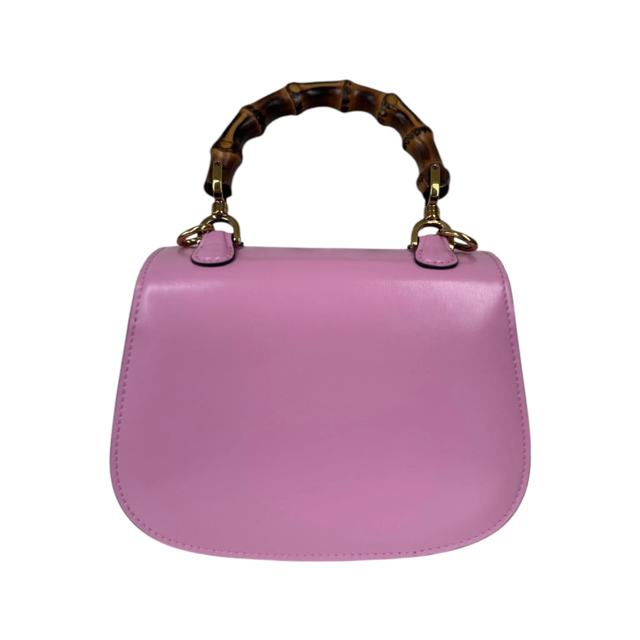 PRE-OWNED GG 1947 Mini Bamboo Pink Crossbody Bag