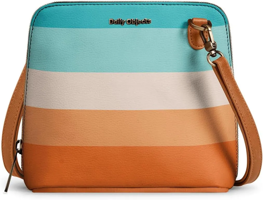 Printed Slim Trapeze Crossbody Purse for Women, Girls | Vegan Leather | Stylish Ladies Wallet | Shoulder Handbag