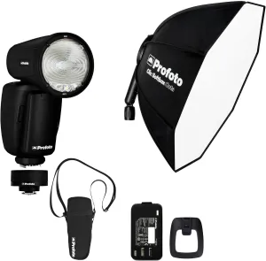 Profoto A10 On-Camera Flash Light Bundle with Softbox Octa and Connect Trigger (3 Items)