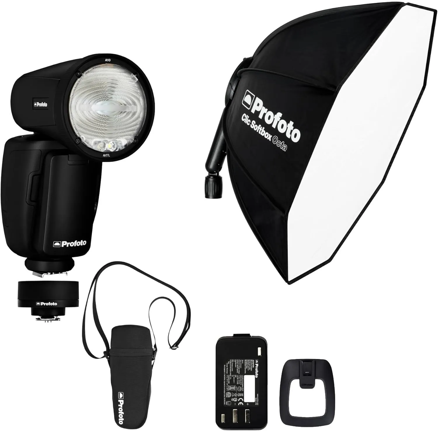 Profoto A10 On-Camera Flash Light Bundle with Softbox Octa and Connect Trigger (3 Items)