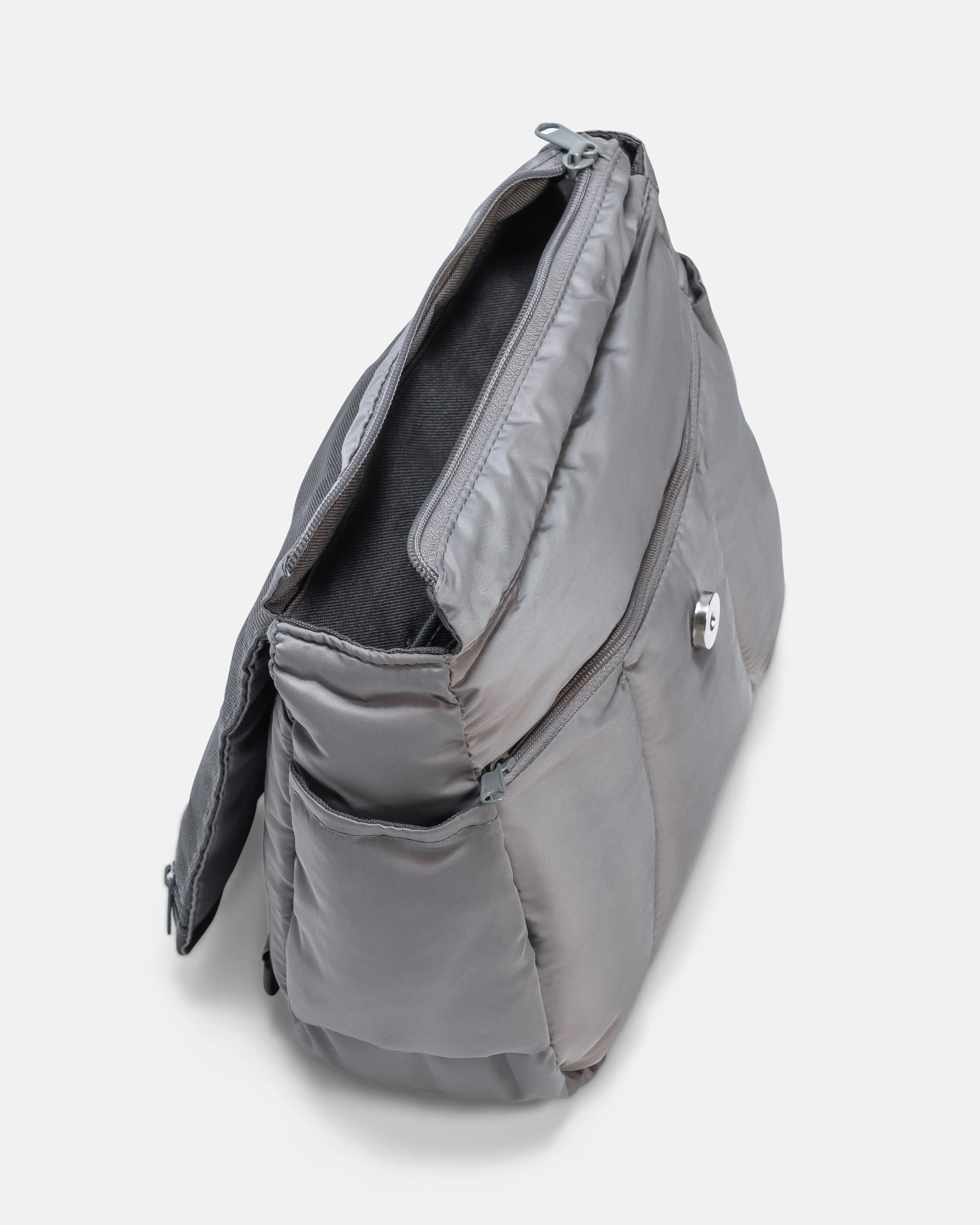 Puffies Grey Multi-Carry Crossbody Bag