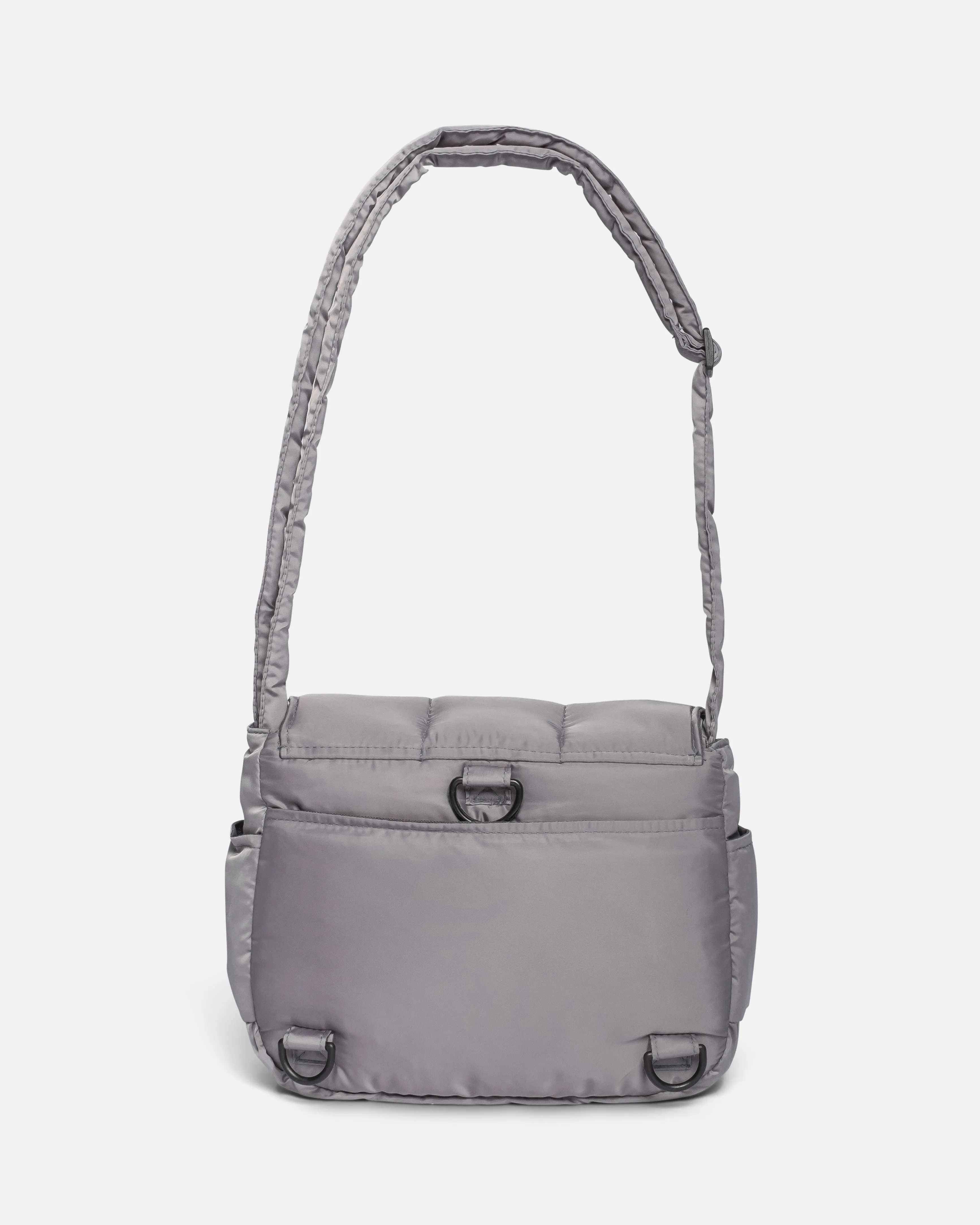 Puffies Grey Multi-Carry Crossbody Bag