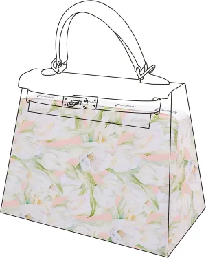 Purse Pillow Insert for Kelly mini/25/28/32/35 bags, Soft Memory Foam Bag Pillow, Luxury Handbag Tote Shaper (Kelly25,French Tulips)