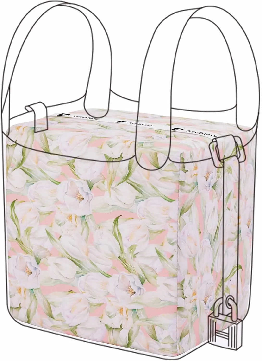 Purse Pillow Insert for Picotin 14/18/22/26 bags, Soft Memory Foam Bag Pillow, Luxury Handbag Tote Shaper (PC22,French Tulips)