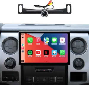 Qualcomm 8core 11.5'' car Radio Stereo Upgrade for Ford F150 2009 2010 2011 2012 2013 2014with Android/Touchscreen/Wireless carplay/Android auto/WiFi/GPS Navigation/BT/FM/AM (Qualcomm 8Core 3 32GB)