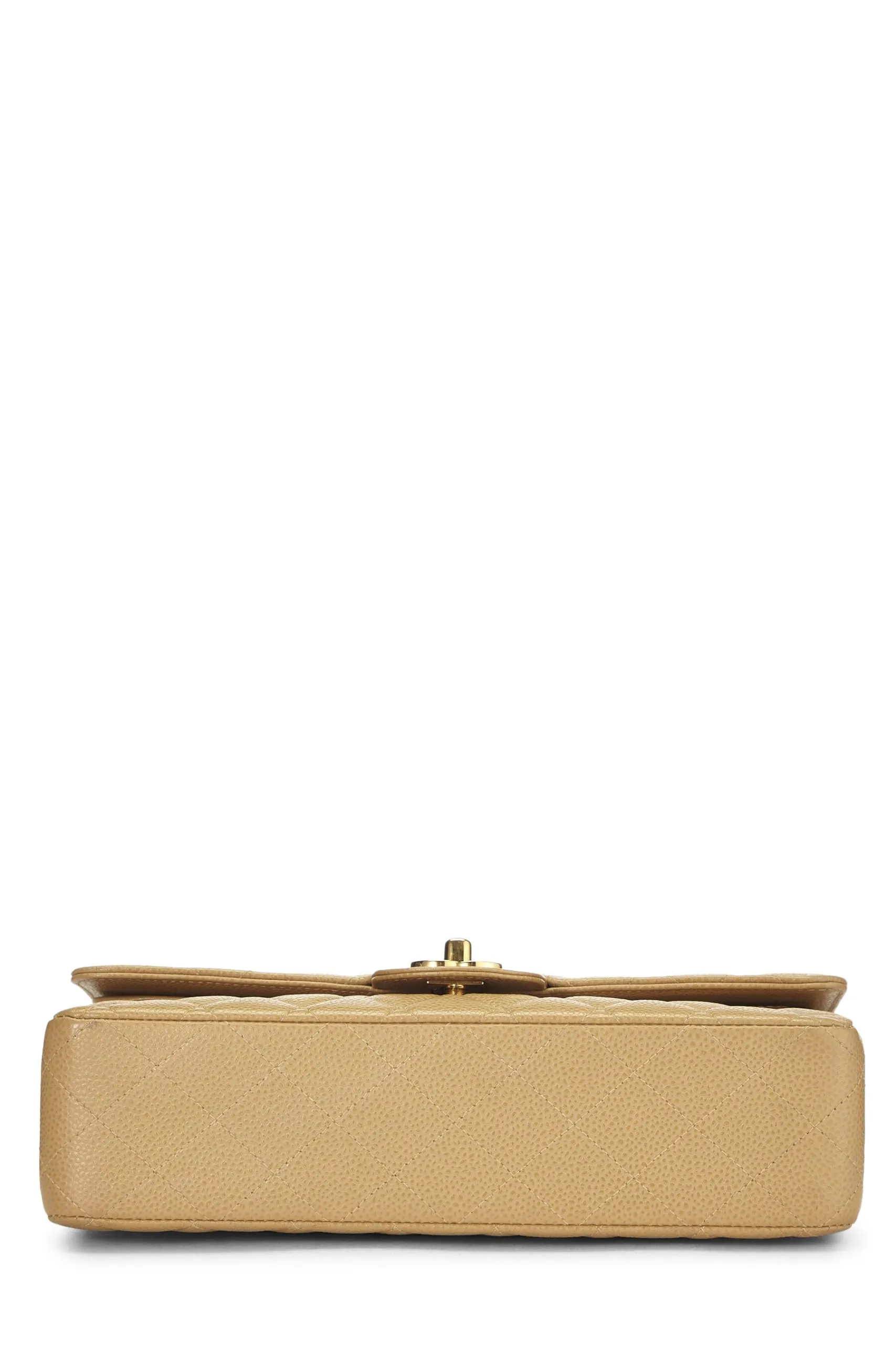 Quilted Beige Double Flap Caviar Classic Medium, Beige Cutting-edge  Chanel, Large variety