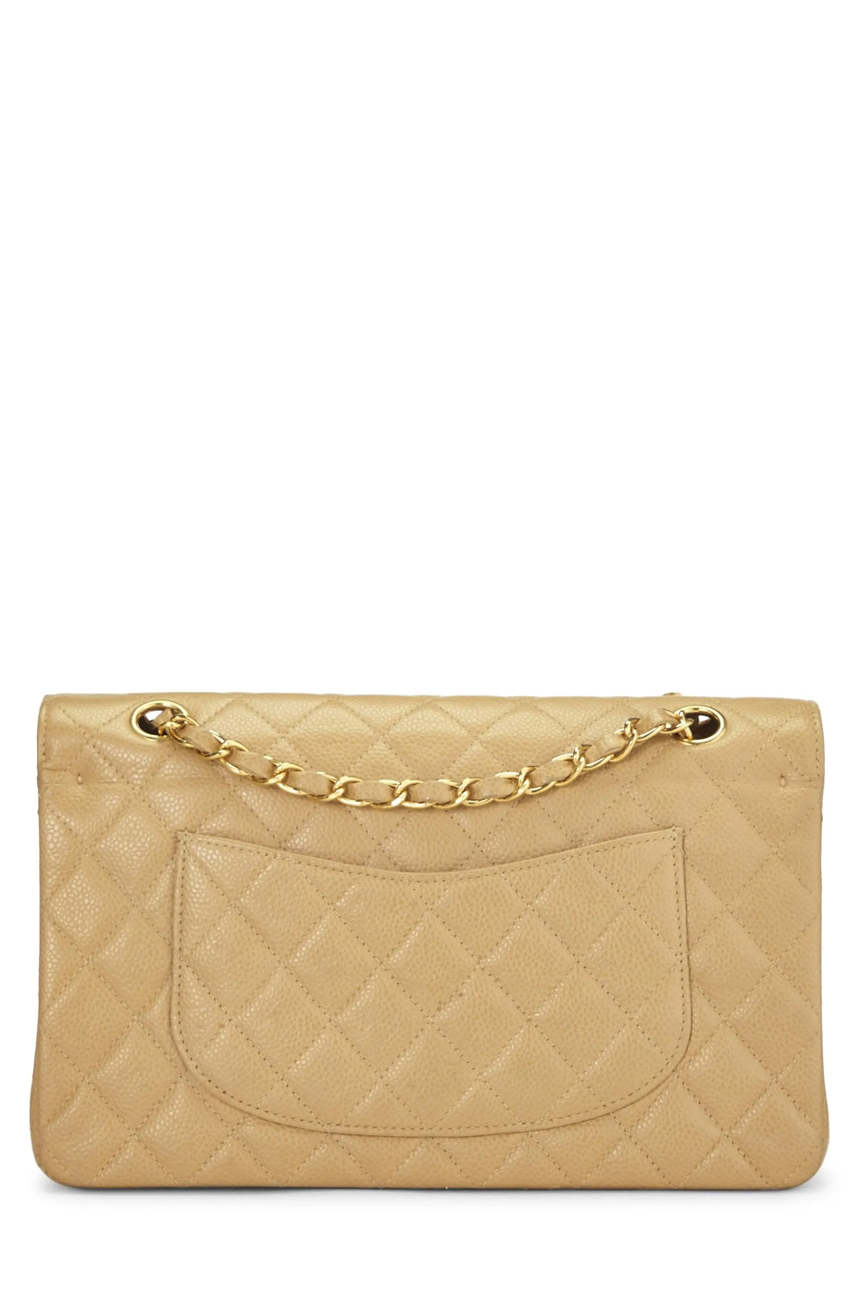 Quilted Beige Double Flap Caviar Classic Medium, Beige Cutting-edge  Chanel, Large variety